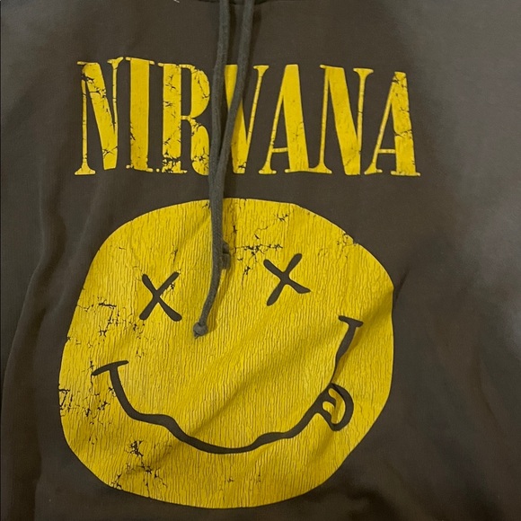 NIRVANA Black and Yellow Crew Neck Sweater - Picture 2 of 4